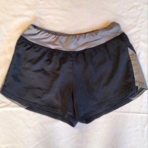 Champion Girl's Athletic Shorts Black & Grey | Size L/G (10-12)